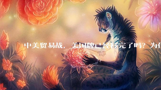 中美贸易战，美国牌已经打完了吗？为什么美国不宣布冻结中国在美资产，或者是没收中国买的美债？